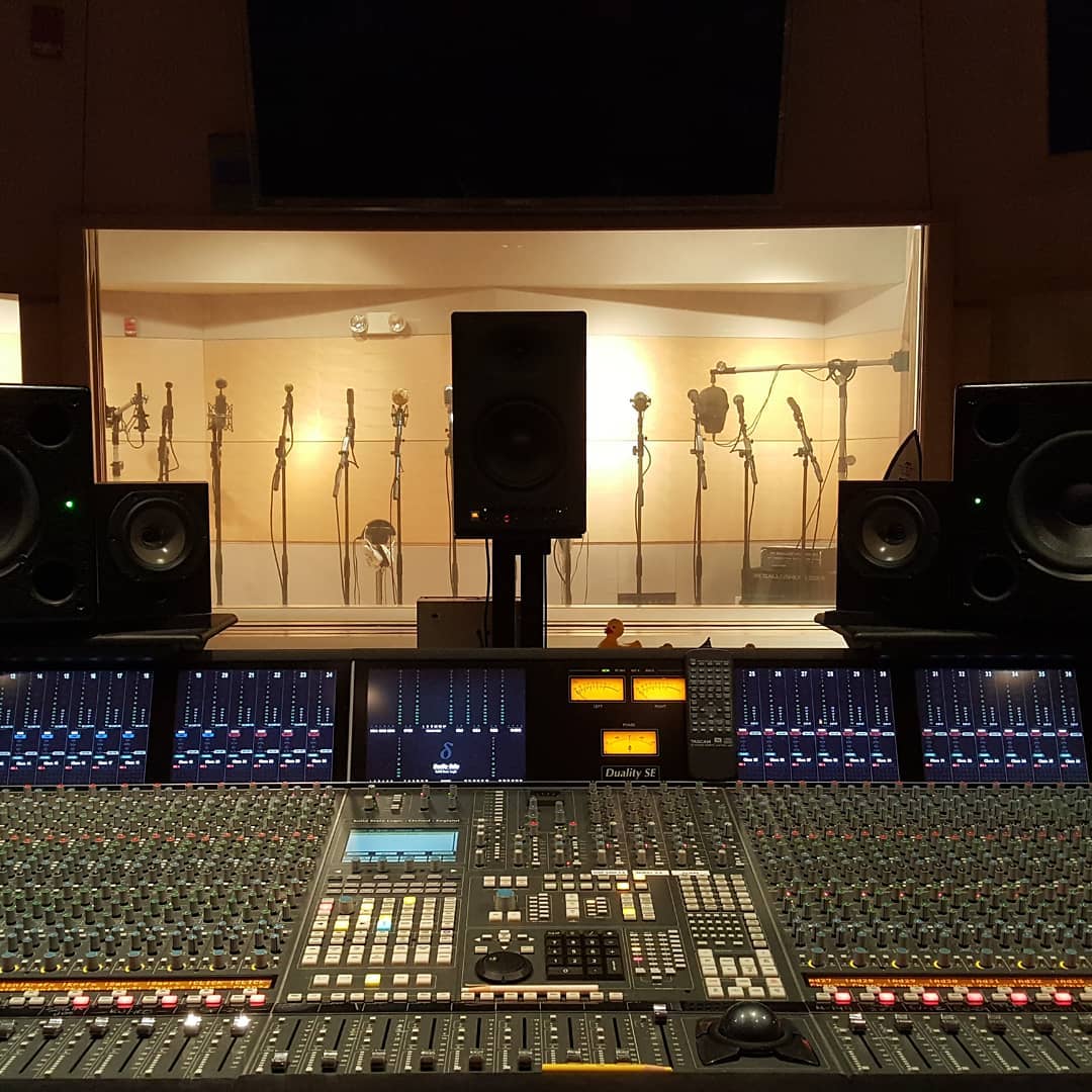 Studio A Control Room at the Center for Recording Arts & Technology featuring SSL Duality SE console
